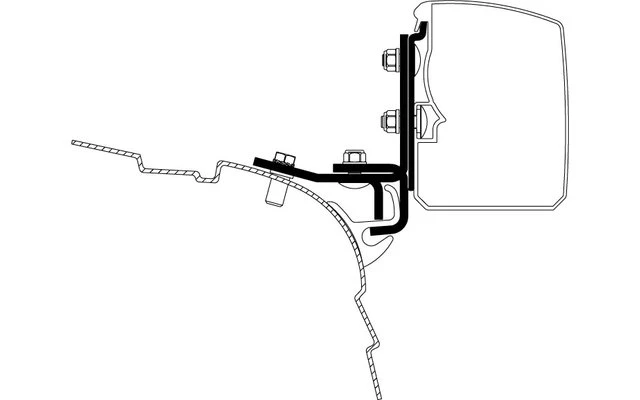Thule Omnistor 3200 Multi Rail Markisenadapter VW T5 / T6 Linksverkehr 1 Thule Omnistor 3200 Multi Rail Markisenadapter VW T5 / T6 Linksverkehr
