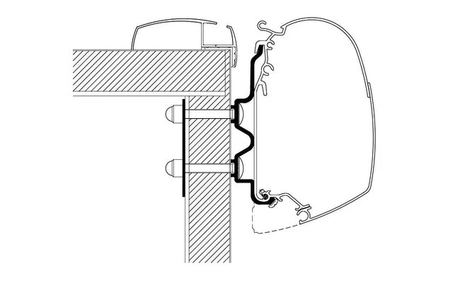 Thule Markisenadapter Hobby Optima Ontour 1 Thule Markisenadapter Hobby Optima Ontour