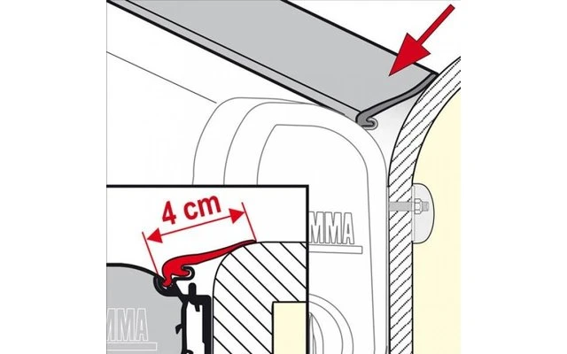Fiamma Regendichtung Rain Guard S 2 Fiamma Regendichtung Rain Guard S – Bild 2