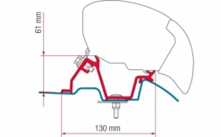 Fiamma Markisenadapter-Kit Mercedes Sprinter/VW Crafter High Roof - RHD