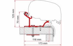 Fiamma Adapter Carthago Malibu 340 Markisenadapter Für Fiamma F80 / F65 340 -Günstiges Fiamma Geschäft 651504 4503075
