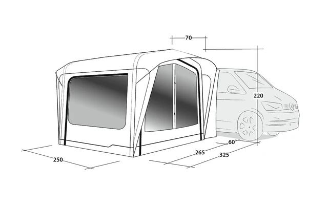 Outwell Crossville 250 SA Busvorzelt + ONS Leuchtelement-Set Bundle 7 Outwell Crossville 250 SA Busvorzelt + ONS Leuchtelement-Set Bundle – Bild 7