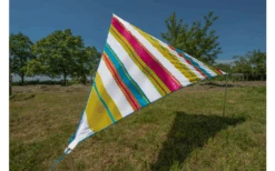 Bent Zip-Canvas Single Verbindbares Sonnensegel 250 X 250 X 250 Cm Limette Gestreift Karibik -Günstiges Fiamma Geschäft 691805 4862594 3