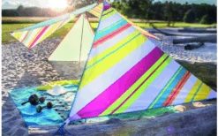 Bent Zip- Canvas Single Verbindbares Sonnensegel 250 X 250 X 250 Cm Mint -Günstiges Fiamma Geschäft 696500 4862600